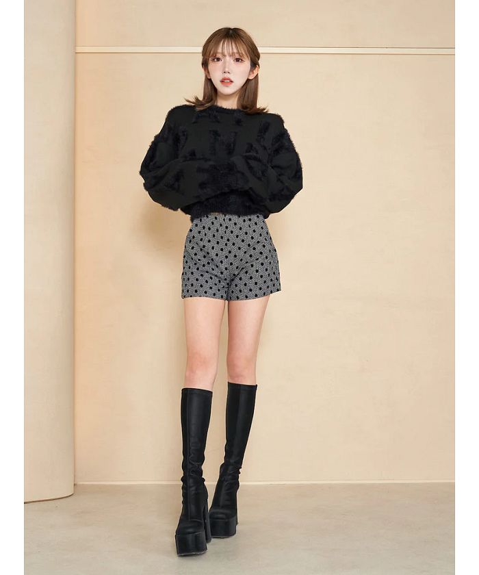 フロッキードットショートパンツ(504985853) | Darich(Darich) - d fashion