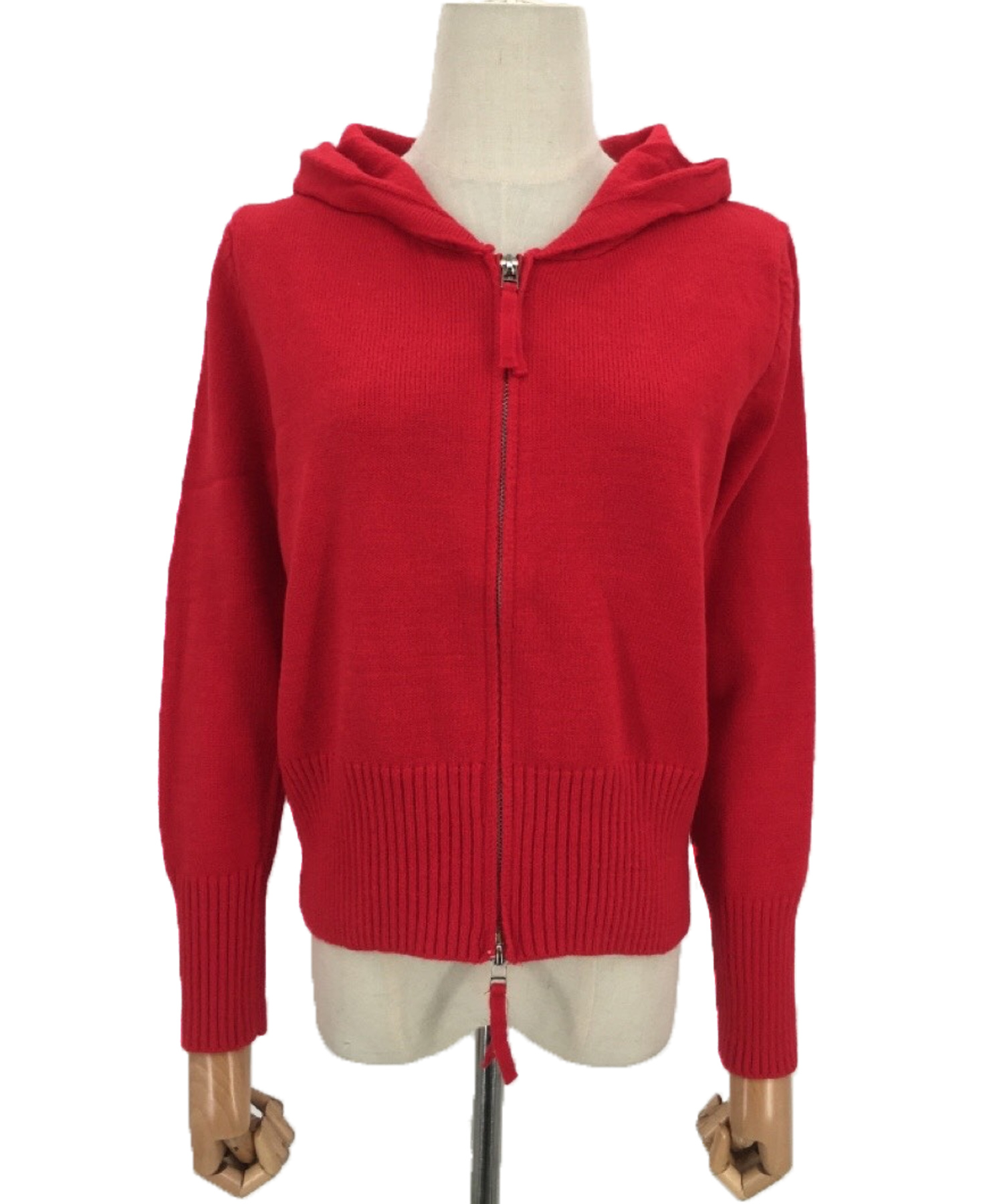 トッカ RIBBON HOODIE ニットパーカー 長袖 フード ジップアップ