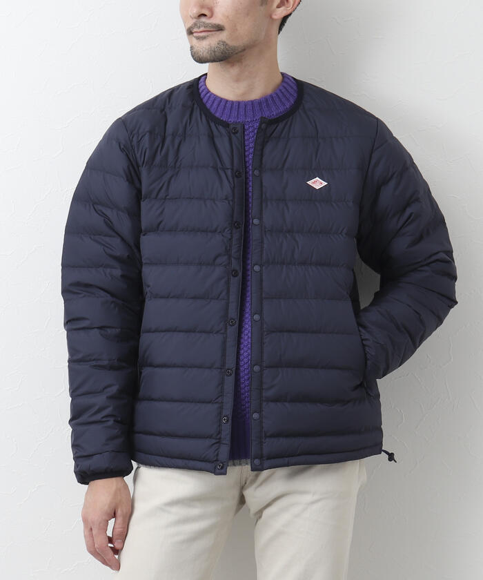 DANTON◇Crew Neck Inner Down Jacket ダウンジャケット 36 ナイロン 