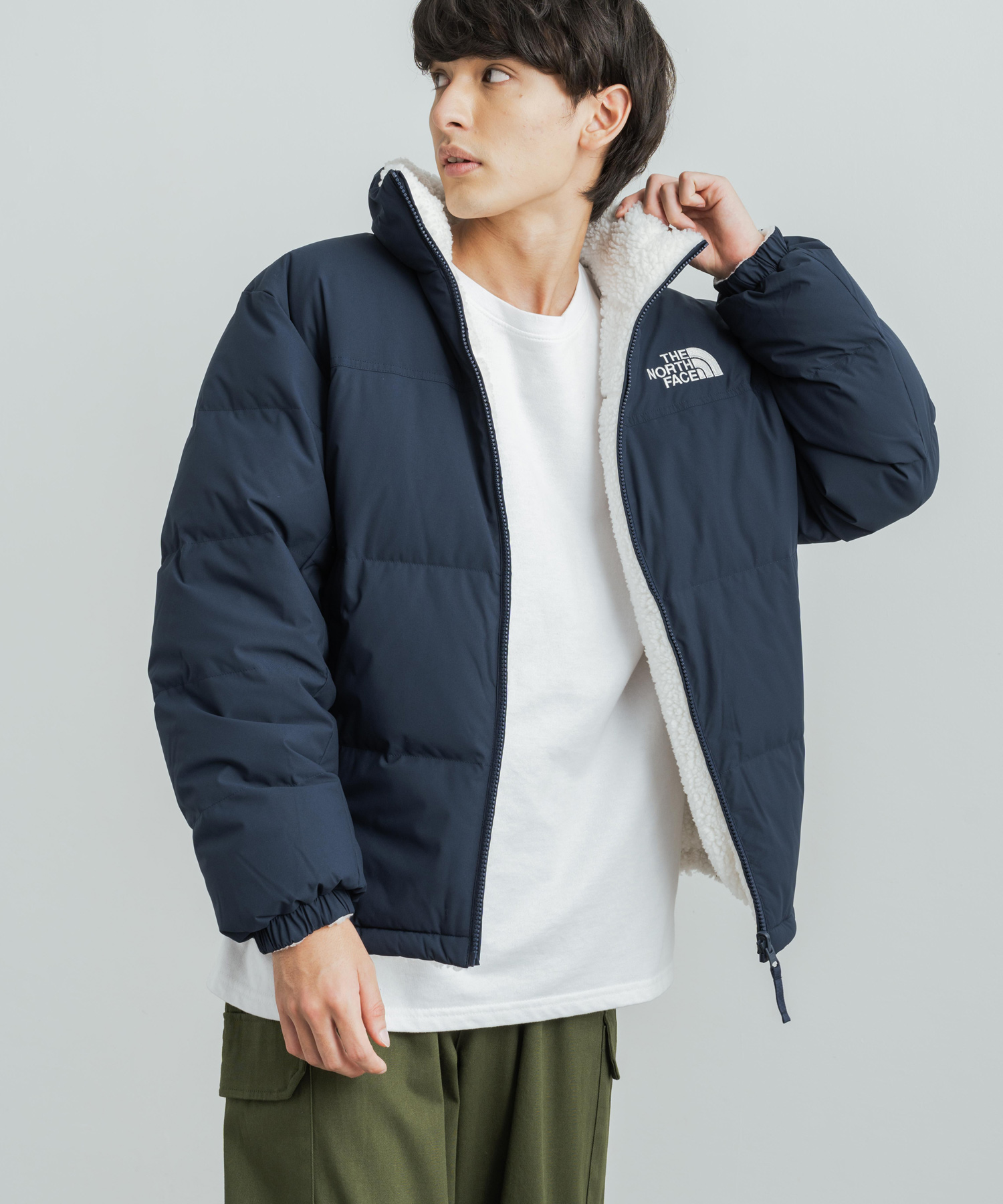 再入荷 新品 ノースフェイス BE BETTER ダウン リバーシブル 中ボア