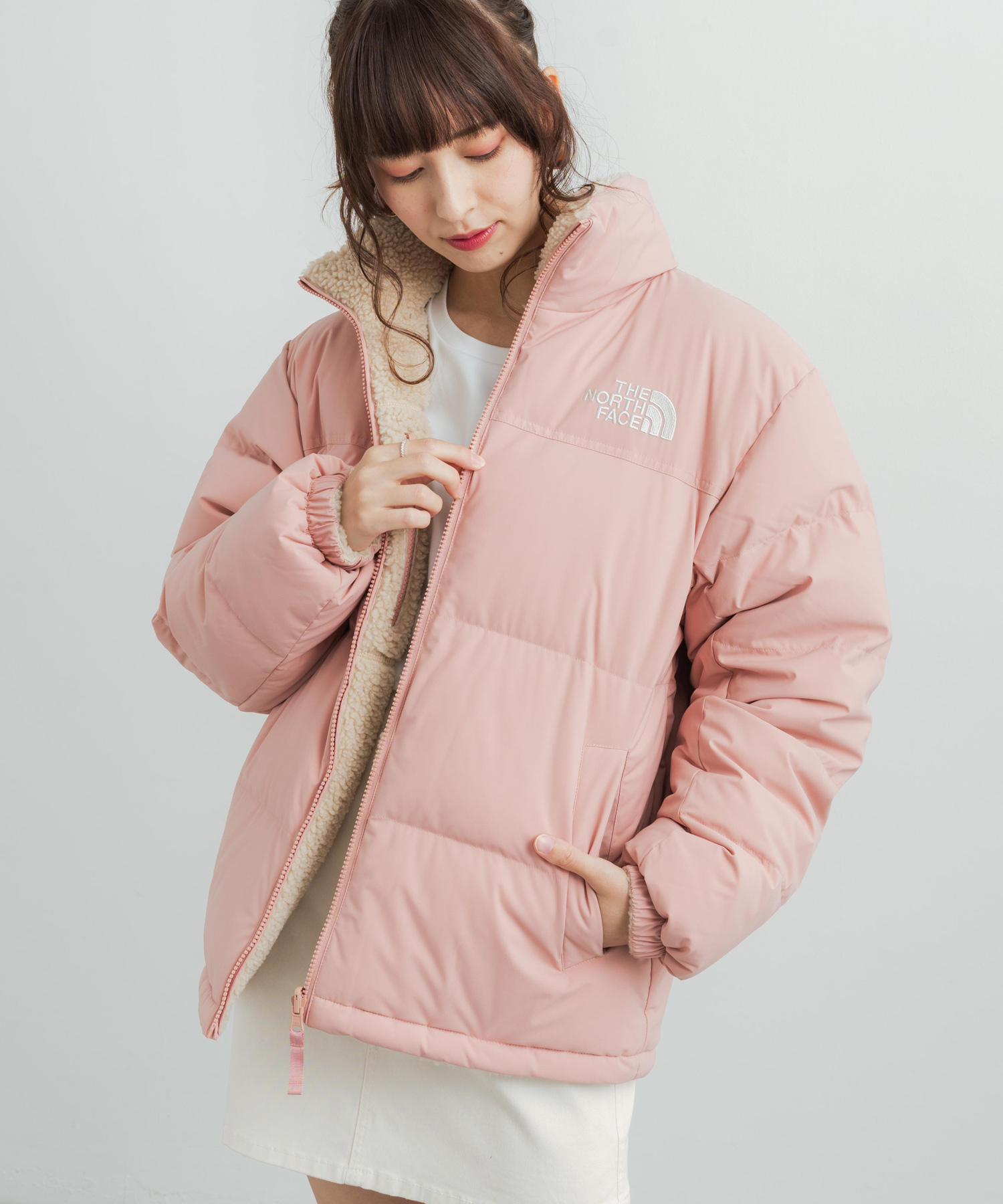 THE NORTH FACE/ピンクインナーダウン