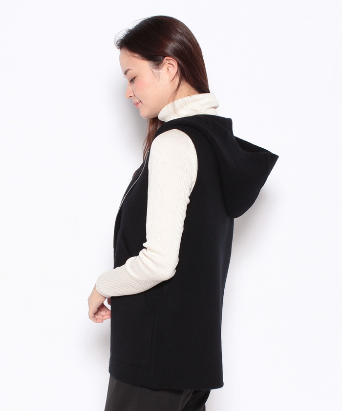 ふるさと割】 今期完売Lana Cash Hooded Vestウールベスト ベスト/ジレ