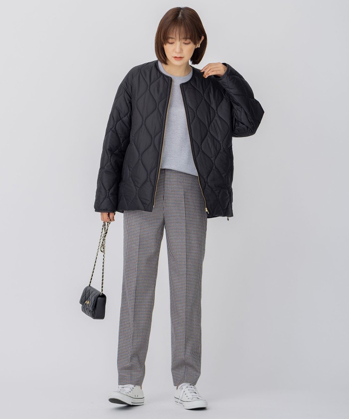 洗える】中綿キルティング ショート ブルゾン(504976110) | 23区 洗える】中綿キルティング ショート ブルゾン(504976110) | 23区