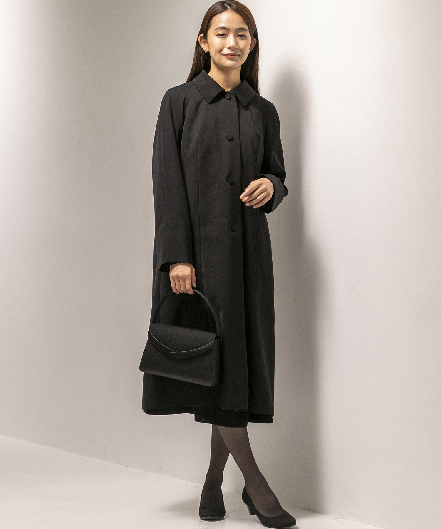 セール】フォルムフォルマ form forma ステンカラーコート/喪服 セール】フォルムフォルマ form forma ステンカラーコート/喪服