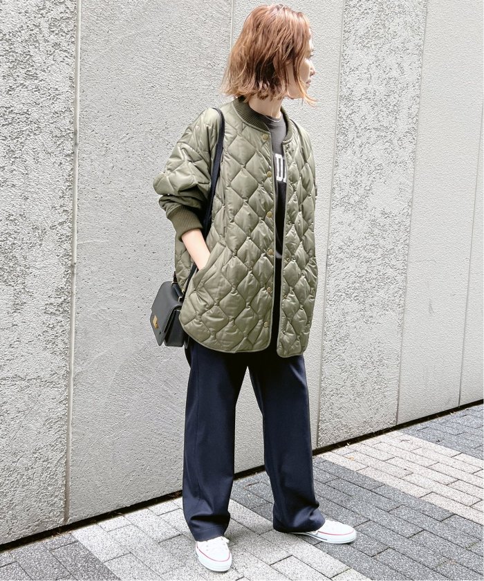 Peキルティングブルゾン Spick & Span ベージュ36