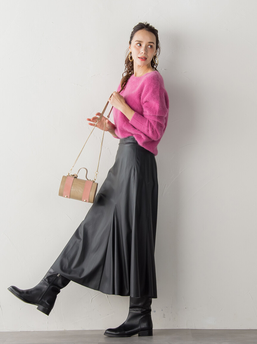 ビアッジョブルー　フォックス カシミヤ ニット　プルオーバー セール】ビアッジョブルー Viaggio Blu FOXカシミヤプルオーバー