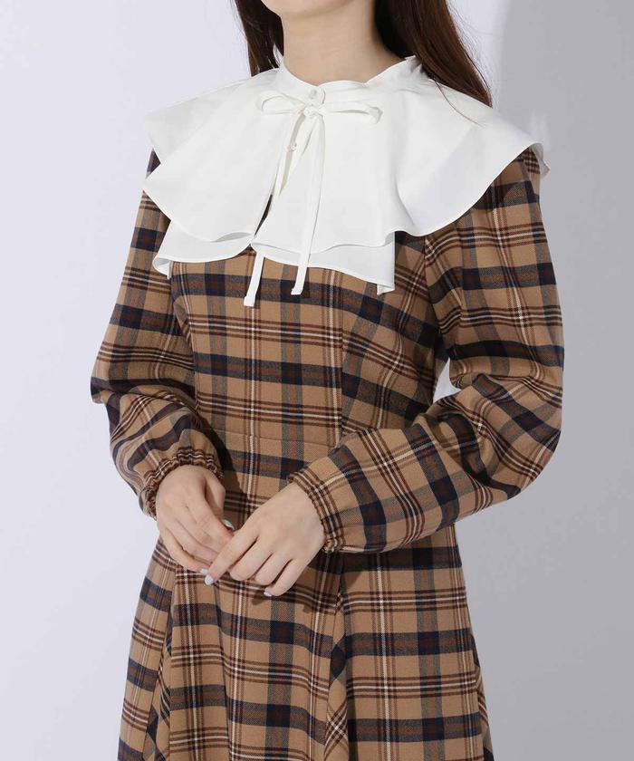 セール 50%OFF】BIG衿チェックワンピース(504991245) | ウィル