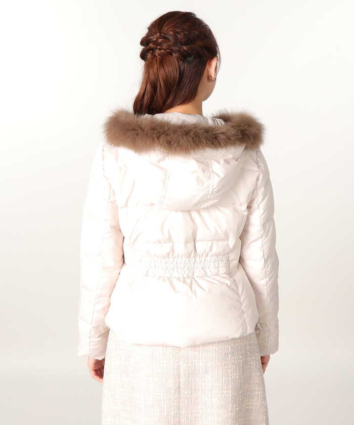 セール 50%OFF】【美人百花1月号掲載】フード付きショートダウン セール 50%OFF】【美人百花1月号掲載】フード付きショートダウン