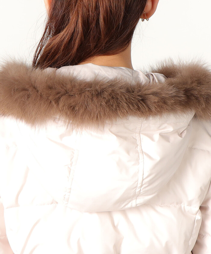 新品 大人気商品  セール 50%OFF】【美人百花1月号掲載】フード付きショートダウン ジャケット・アウター
