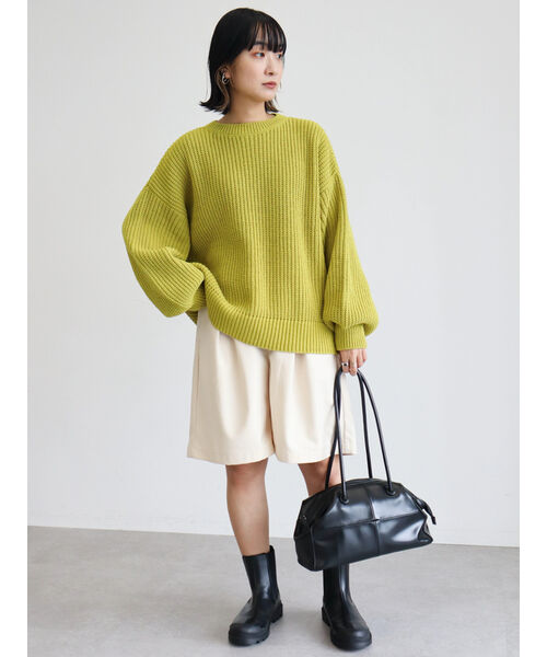 セール 77%OFF】ツータックハーフパンツ(504989228) | グリーン