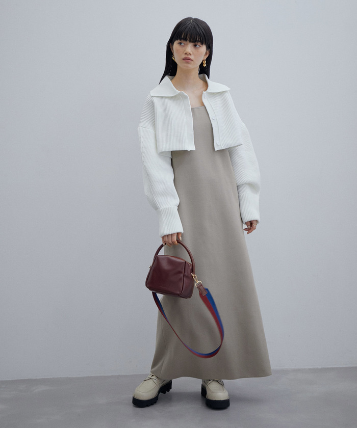 セール 20%OFF】【サステナブル】ニットセットワンピース