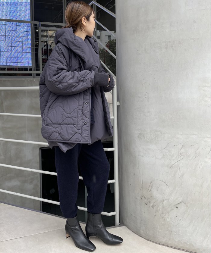 HAKUU/ハクウ】 別注 QUILT JK WITH DOWN HOOD ブルゾン HAKUU/ハクウ】 別注 QUILT JK WITH DOWN HOOD ブルゾン