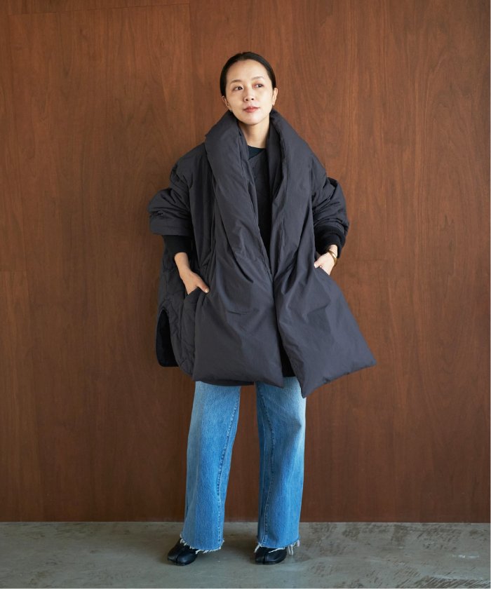 HAKUU/ハクウ】 別注 QUILT JK WITH DOWN HOOD ブルゾン HAKUU/ハクウ】 別注 QUILT JK WITH DOWN HOOD ブルゾン
