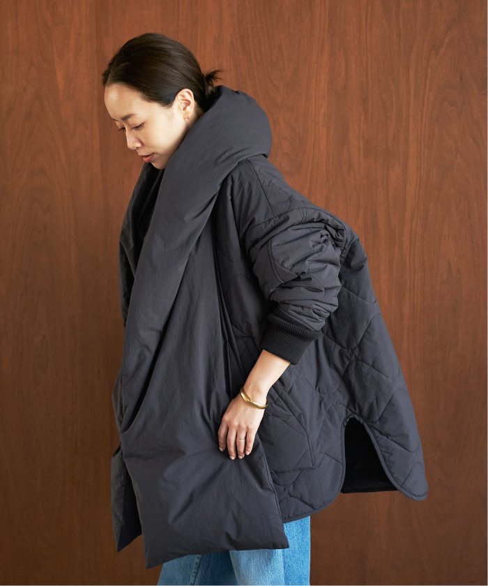 HAKUU/ハクウ】 別注 QUILT JK WITH DOWN HOOD ブルゾン HAKUU/ハクウ】 別注 QUILT JK WITH DOWN HOOD ブルゾン