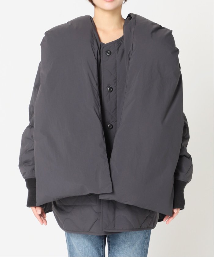 HAKUU/ハクウ】 別注 QUILT JK WITH DOWN HOOD ブルゾン HAKUU/ハクウ】 別注 QUILT JK WITH DOWN HOOD ブルゾン