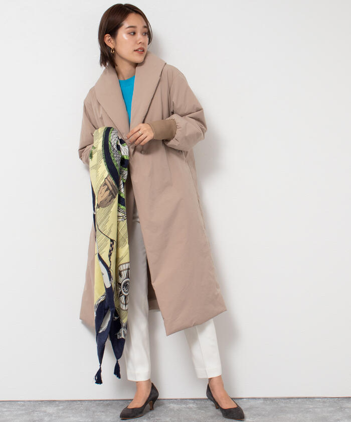 セール 20%OFF】ショールカラー中綿コート(504997269 セール 20%OFF】ショールカラー中綿コート(504997269