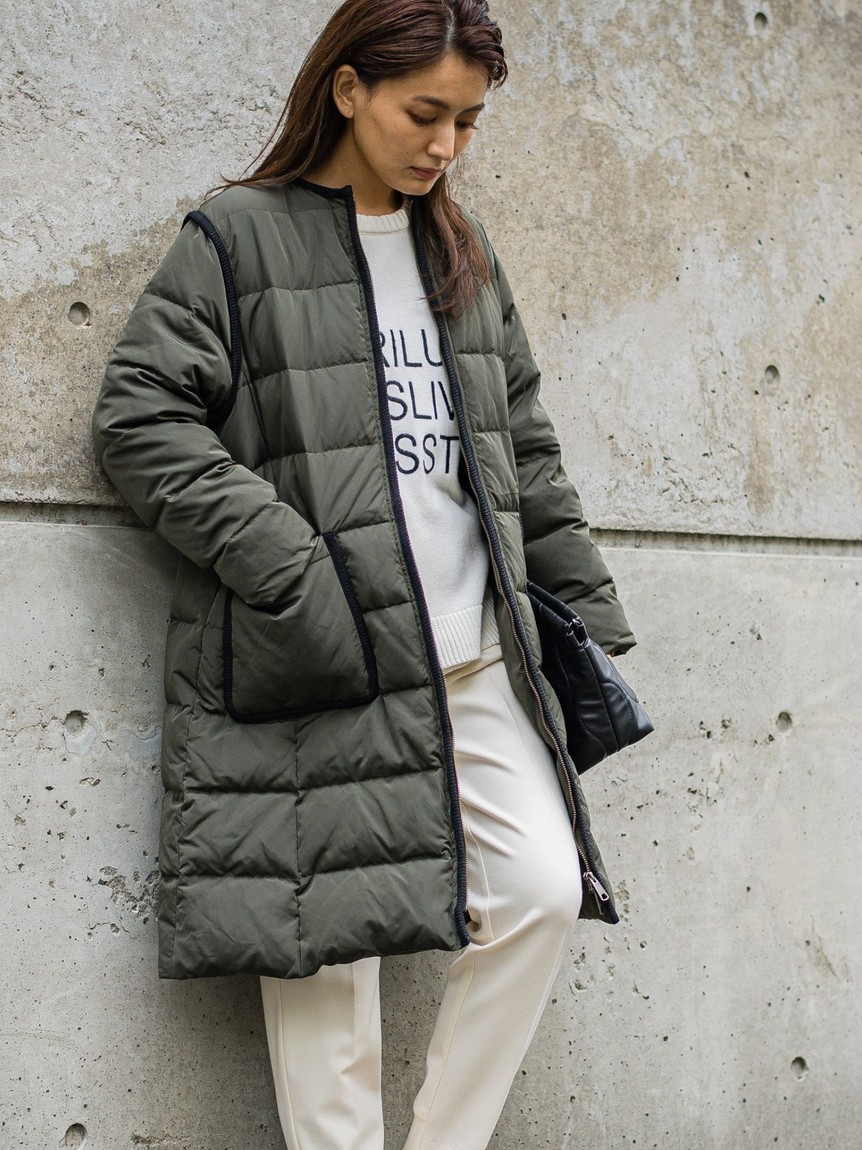 メイソングレイ MAYSON GREY ダンボール*キルティングノーカラー