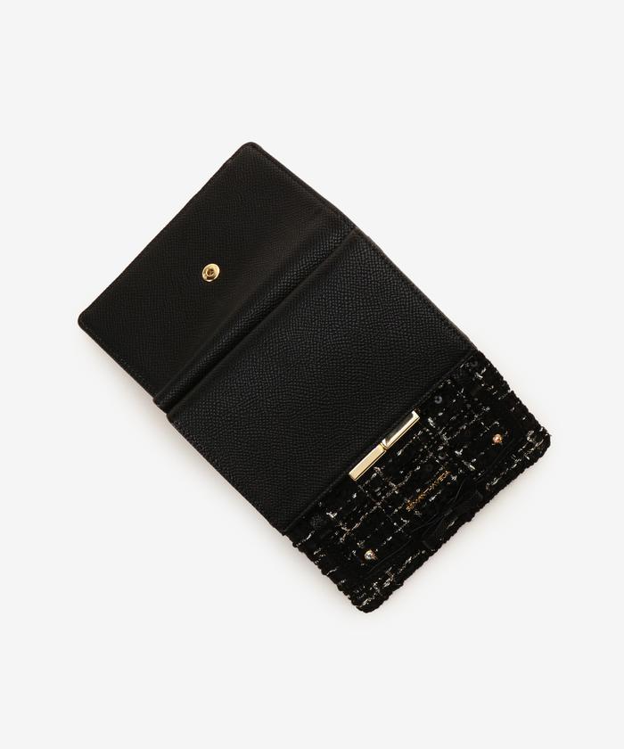 ソリッドリボンツイード折財布（財布）｜SAMANTHAVEGA