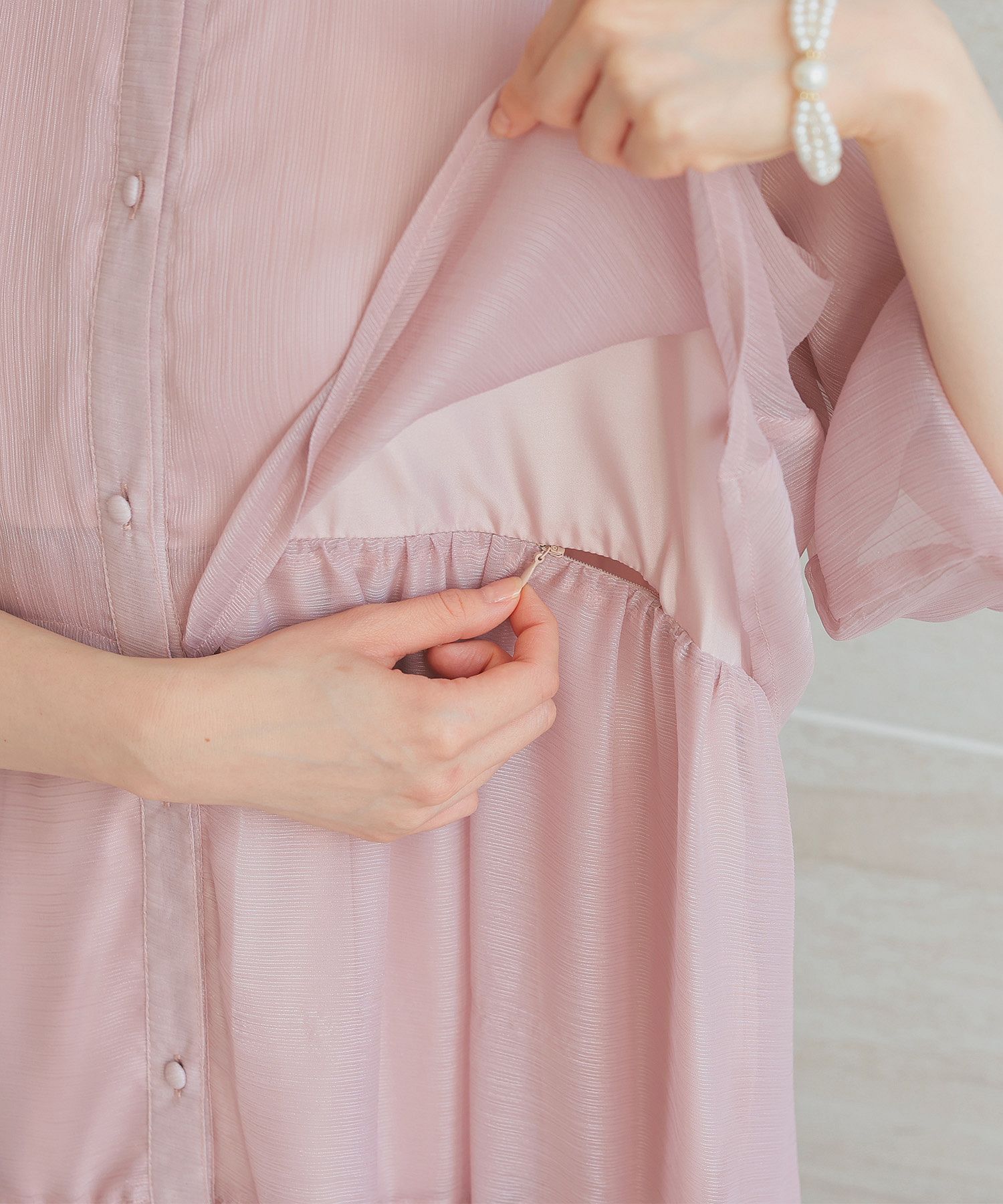 クーポン】ニアナ niana 授乳口付きマタニティパーティードレス