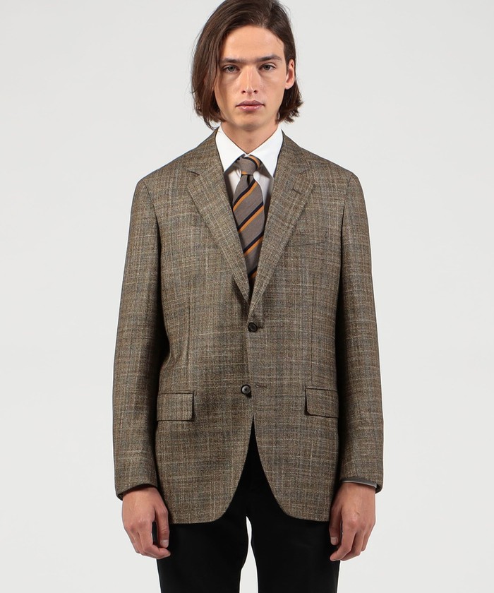 セール 50%OFF】ウールシルクカシミヤ シングルブレステッド2B セール 50%OFF】ウールシルクカシミヤ シングルブレステッド2B
