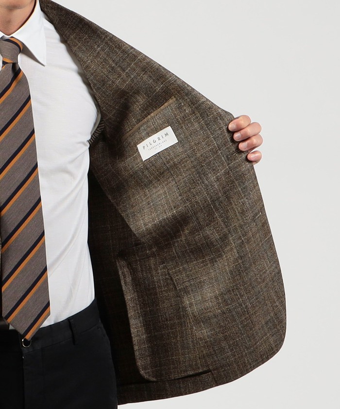 セール 50%OFF】ウールシルクカシミヤ シングルブレステッド2B セール 50%OFF】ウールシルクカシミヤ シングルブレステッド2B