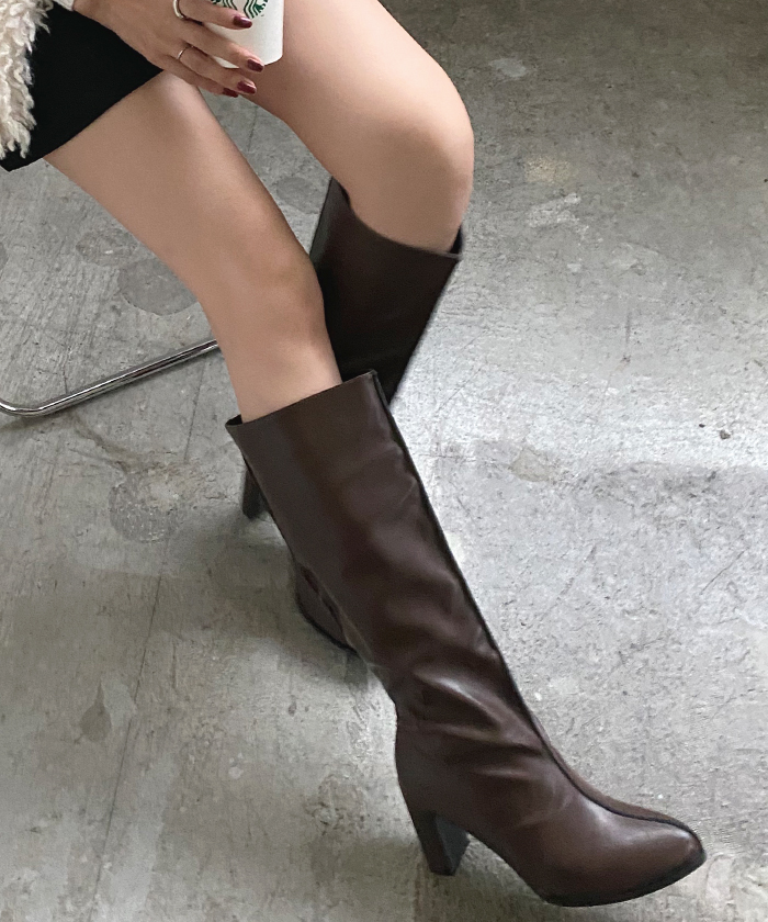 ☆PAES☆Padded Fur Boots ブーツ 韓国発 大人気 Futier Land ブーツ 厚底 ボリュームソール カジュアル