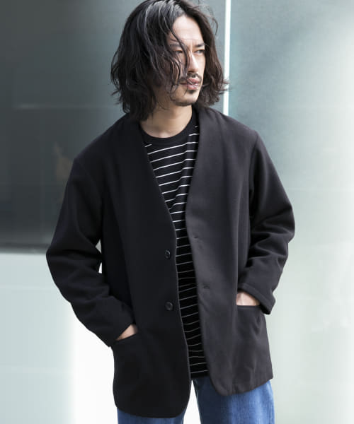 クーポン】【セール 70%OFF】『UR TECH』起毛ノーカラー2B