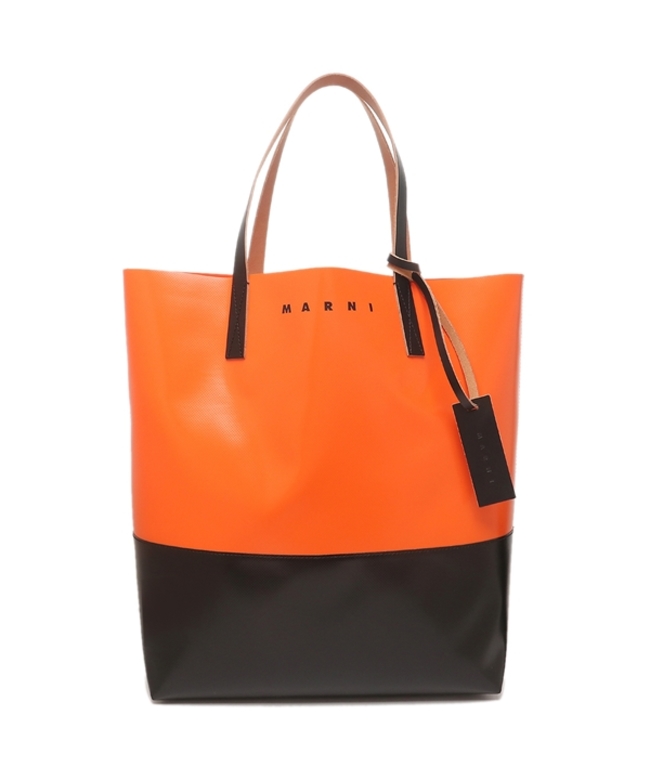 セール 32%OFF】マルニ トートバッグ トライベカ オレンジ ブラック