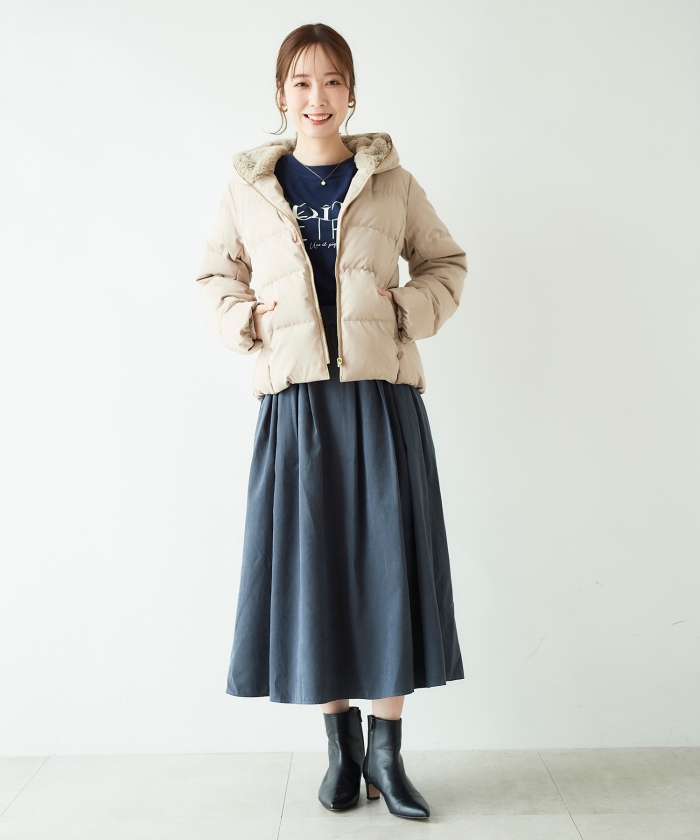 セール 30%OFF】ファーフードショートダウン(504758746 セール 30%OFF】ファーフードショートダウン(504758746