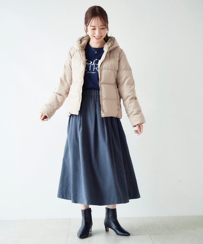 セール 30%OFF】ファーフードショートダウン(504758746