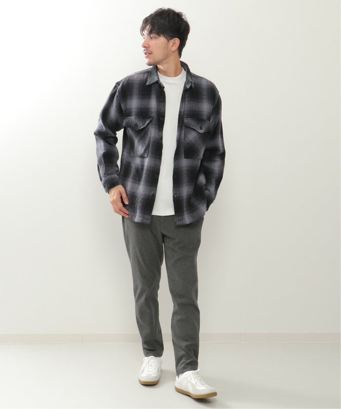 ツイルチェック起毛CPOシャウター(504840868) | イッカ(ikka