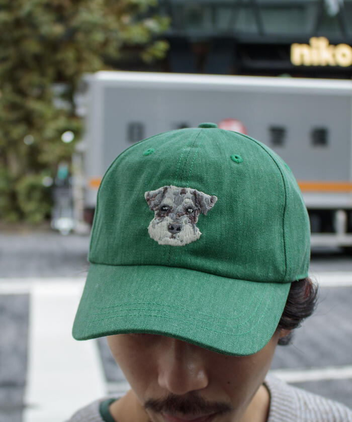 セール50%OFF】【GLOSTER/グロスター】WASHED DOG embroidery CAP