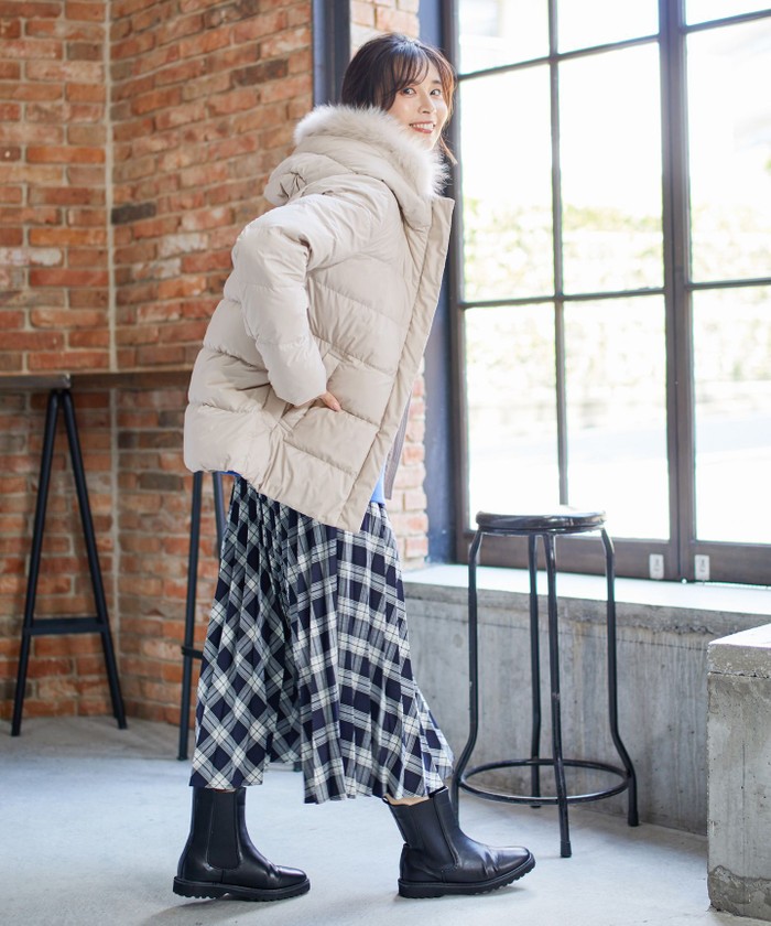 セール 30%OFF】【洗える】スムースタッチ ショート丈ダウン