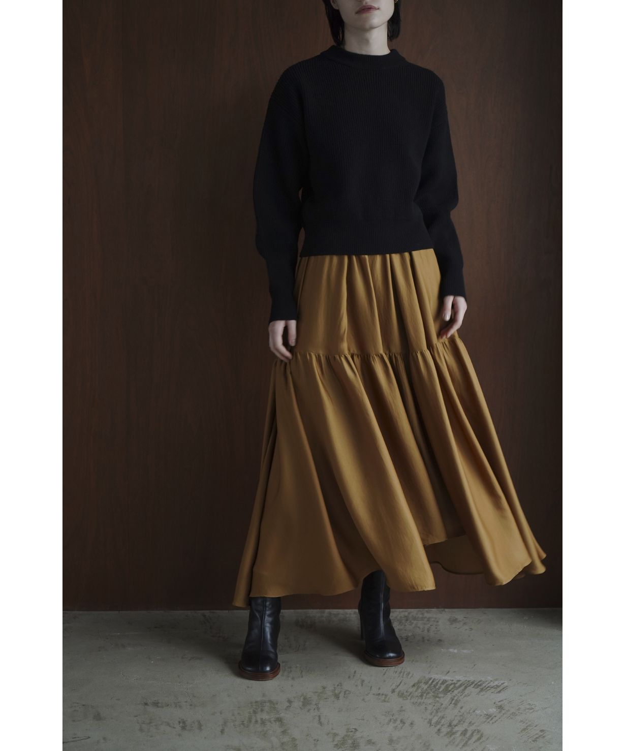 クラネ TIERED BACK LONG SKIRT正規品美品 クラネ TIERED BACK LONG SKIRT正規品美品