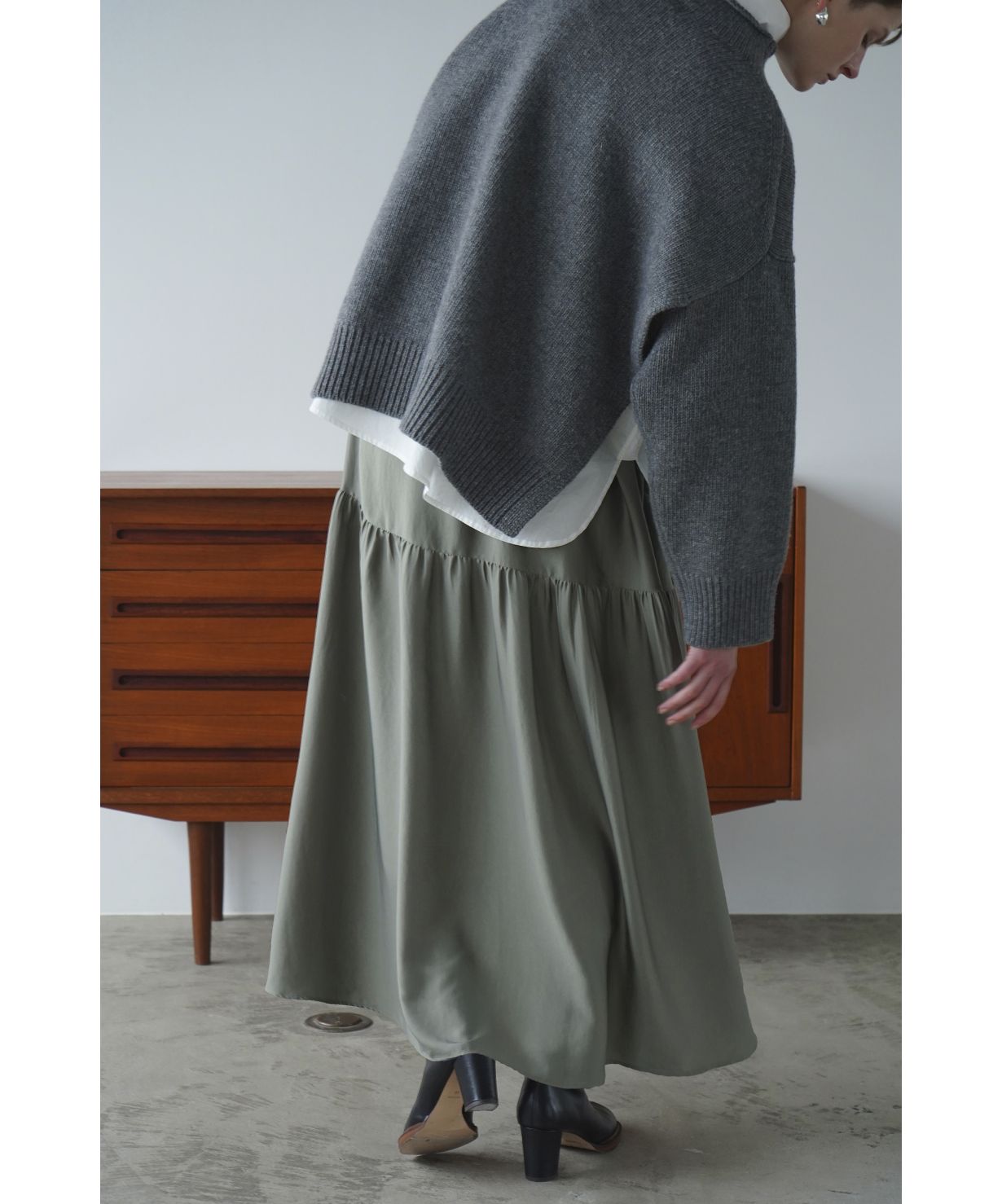 セール】TIERED BACK LONG SKIRT(505006362) | クラネ(CLANE セール】TIERED BACK LONG SKIRT(505006362) | クラネ(CLANE