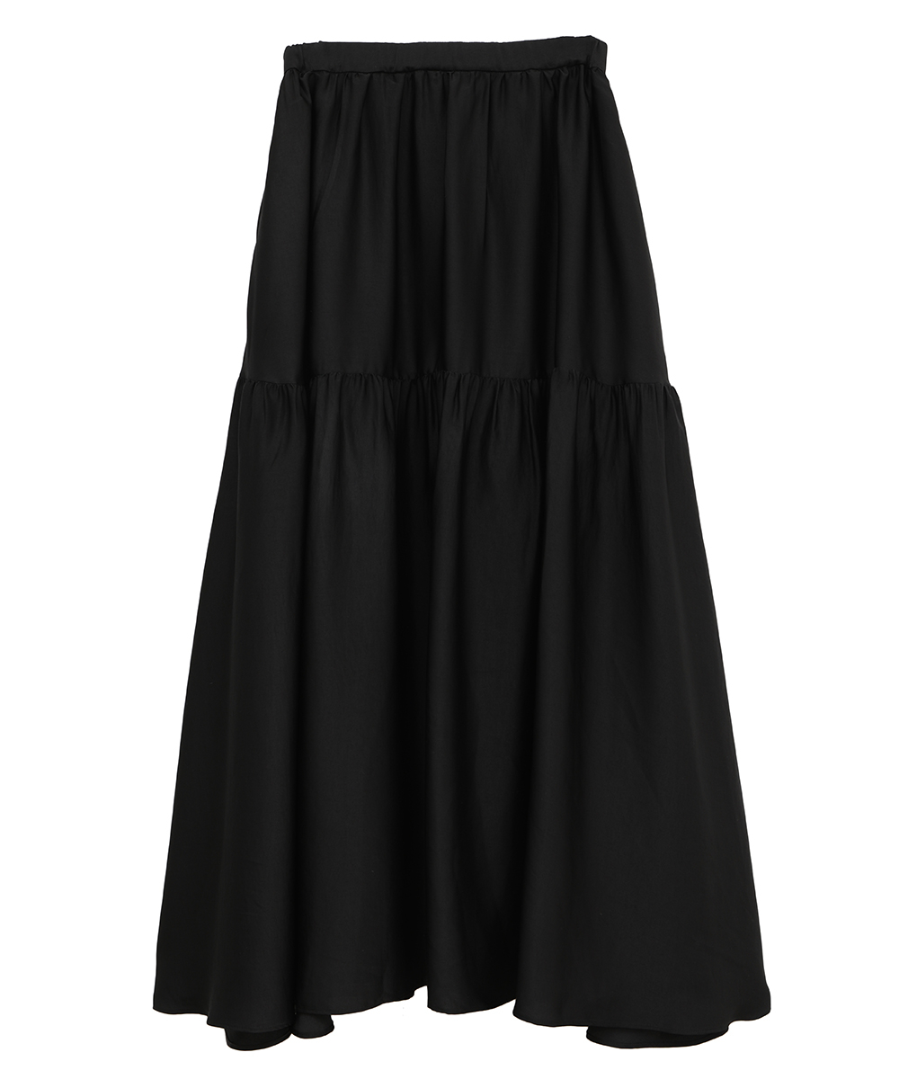 セール】TIERED BACK LONG SKIRT(505006362) | クラネ(CLANE セール】TIERED BACK LONG SKIRT(505006362) | クラネ(CLANE