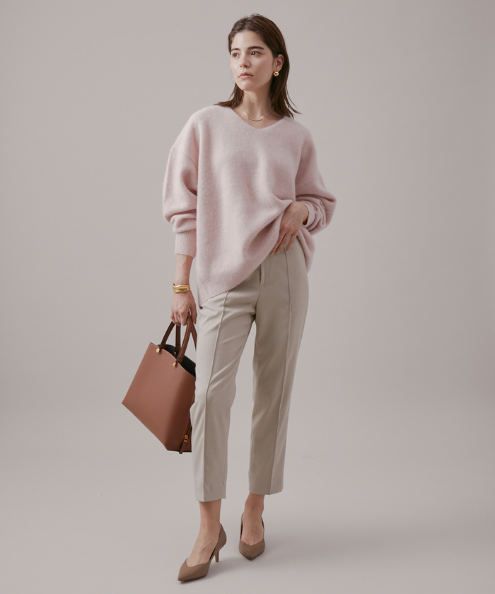 セール 30%OFF】チャイニーズラクーンウールVネックニット