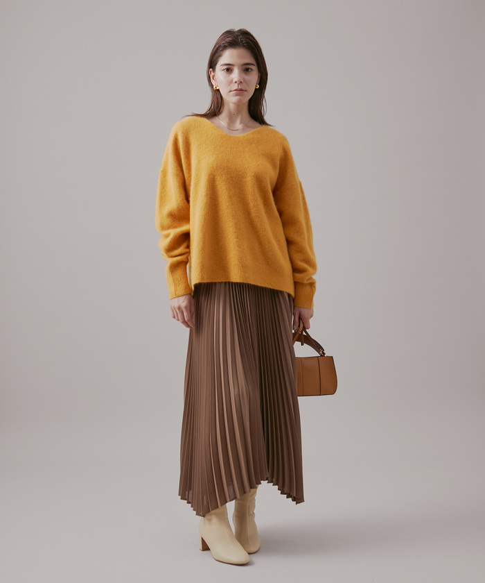 楽天市場】【SALE／35%OFF】チャイニーズラクーンコンVネックニット apart by lowrys アパートバイローリーズ トップス ニット  ベージュ ブラック ブラウン グレー ブルー【RBA_E】【送料無料】[Rakuten Fashion] : apart by lowrys