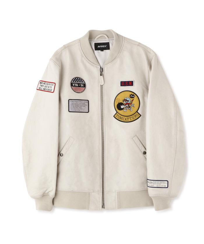 セール】AGED LEATHER BLOUSON TOMCATTERS / エイジド レザー セール】AGED LEATHER BLOUSON TOMCATTERS / エイジド レザー