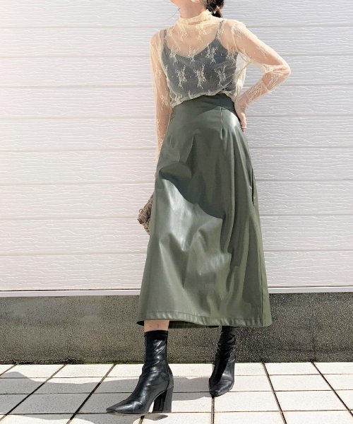 セール10%OFF】フェイクレザーナロースカート(504995029) | キュー(Q) - d fashion セール10%OFF】フェイクレザーナロースカート(504995029) | キュー(Q) - d fashion