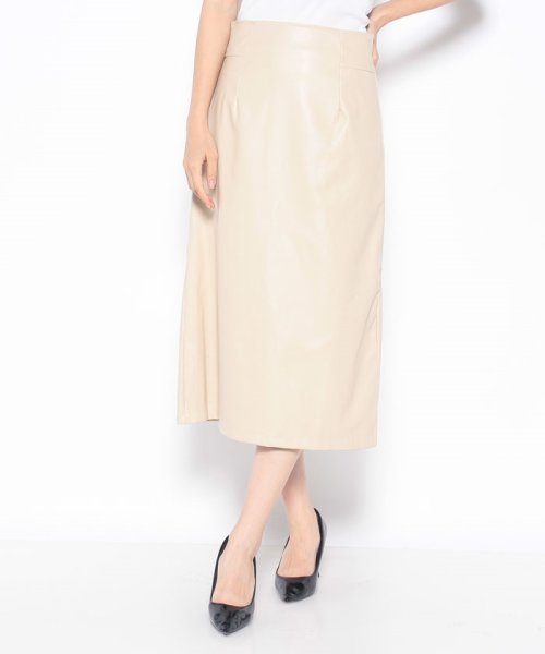 セール10%OFF】フェイクレザーナロースカート(504995029) | キュー(Q) - d fashion セール10%OFF】フェイクレザーナロースカート(504995029) | キュー(Q) - d fashion