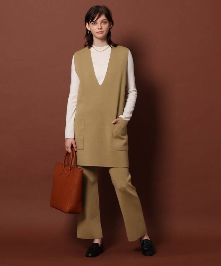 セール 30%OFF】【セットアップ可】Vネックチュニックベスト(504919855