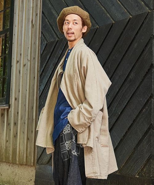【逸品】 チャイハネ】コサッツマント MEN'Sコート NWW－2305(505022219 ジャケット・アウター