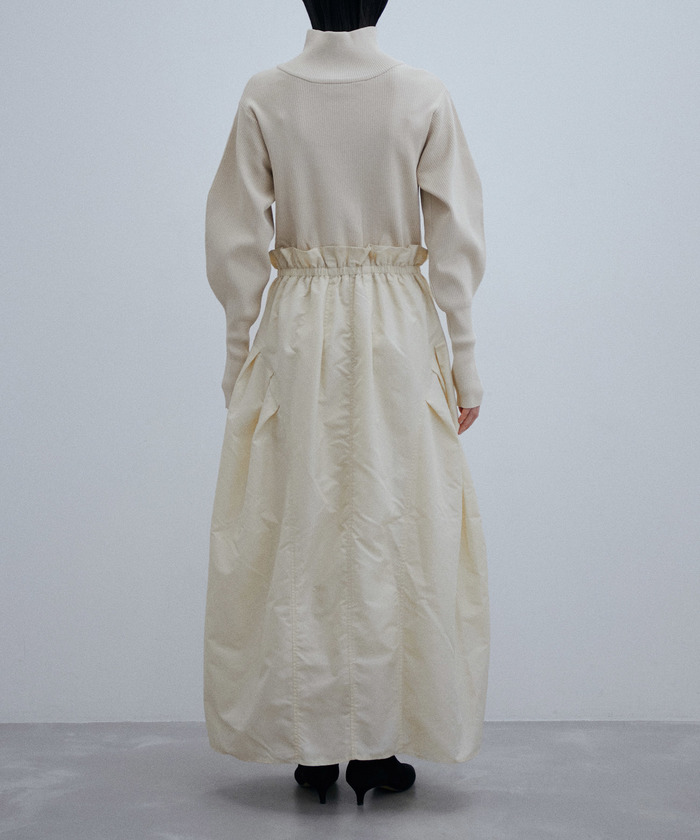 美品✨ アダムエロペ タフタドッキングワンピース 2way ニット