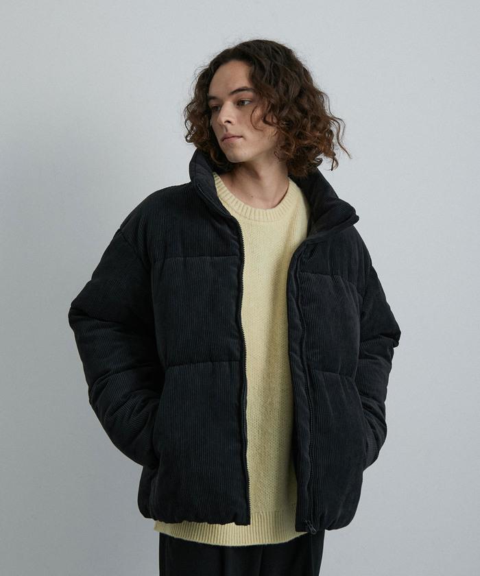 セール 60%OFF】コーデュロイルーズファイバーダウンジャケット