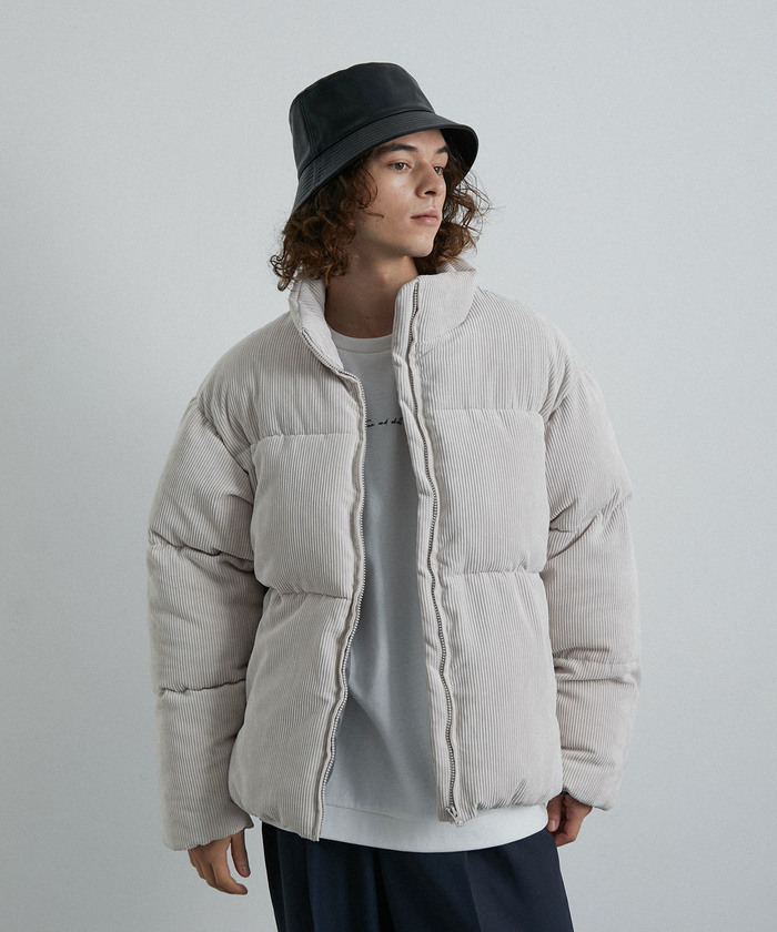 セール 60%OFF】コーデュロイルーズファイバーダウンジャケット セール 60%OFF】コーデュロイルーズファイバーダウンジャケット