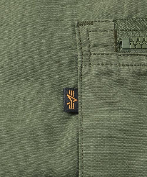 ACEANDRARE　ジップアップロゴポロ　カーキ ANDRAP カーゴパンツ ANDRAP/アンドラップ/ZIP CARGOPANTS