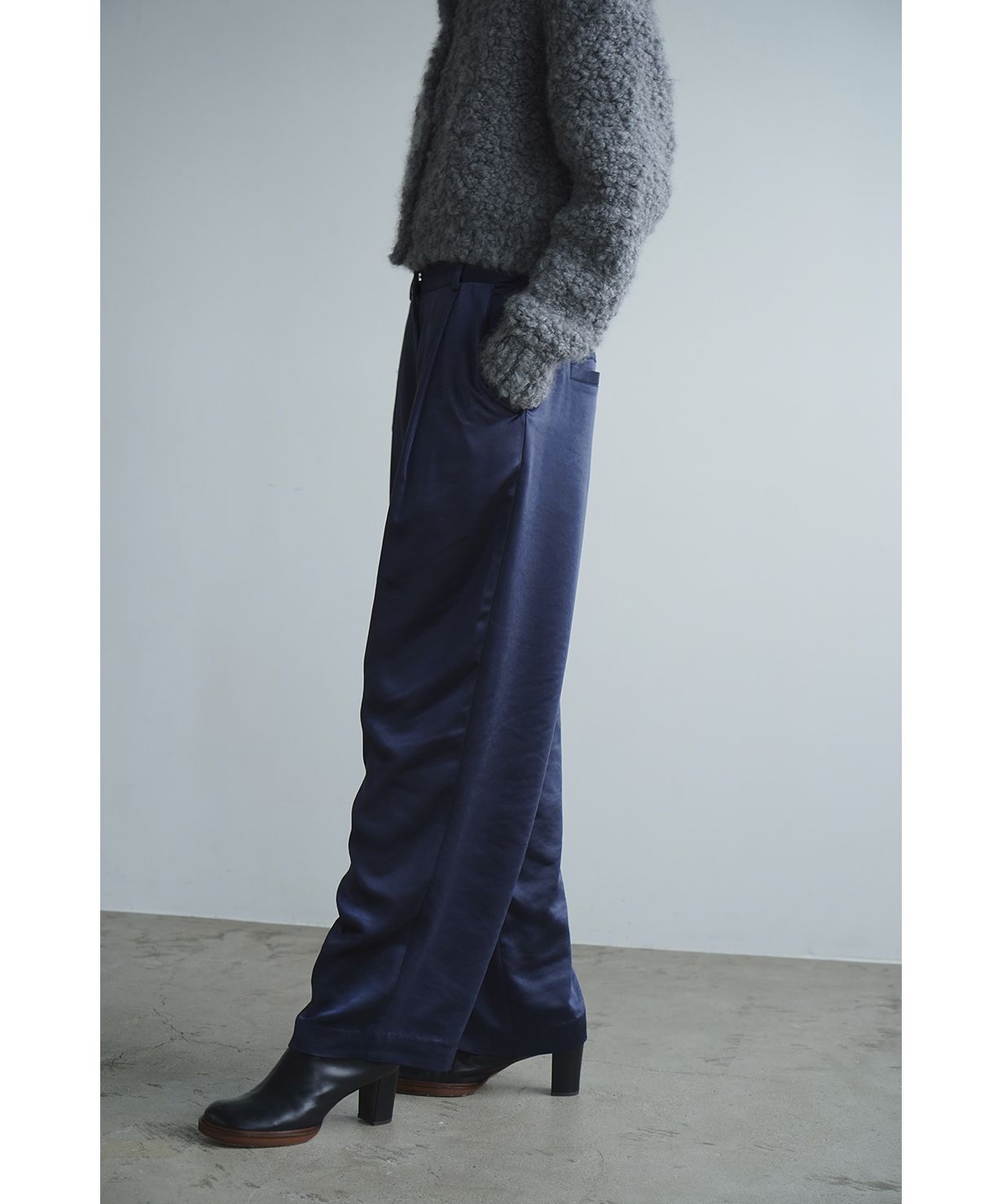 セール】SATIN SLACKS PANTS(505015661) | クラネ(CLANE) - d fashion