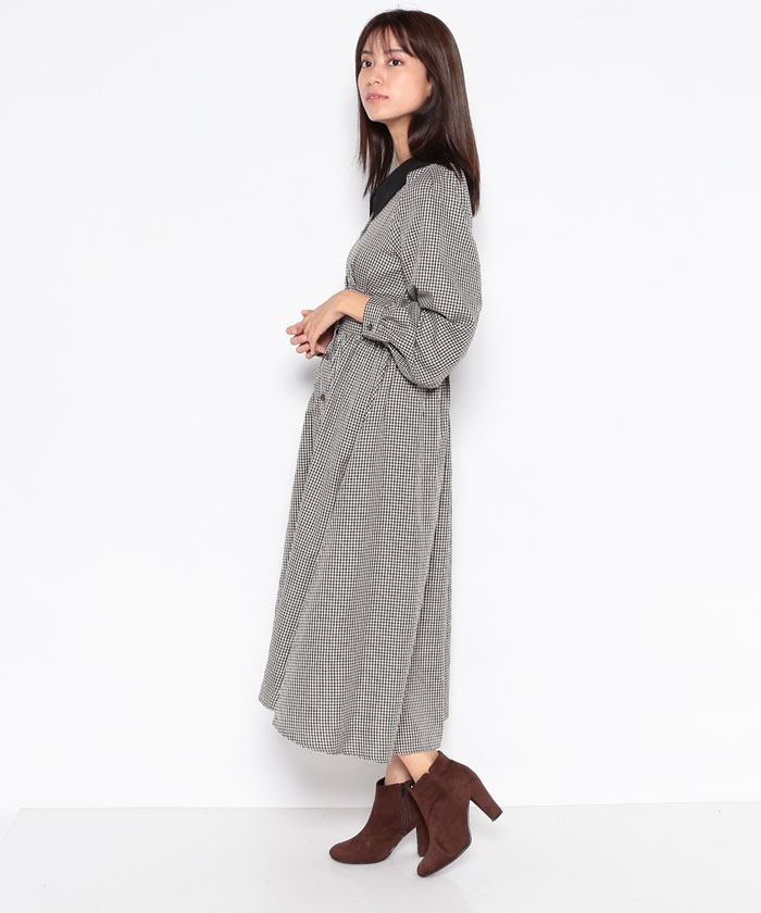 【関税込】DVF ★美シルエット★クイーナドレス オリーブ色 ルルフェリーチェ カラードレス【LU-0150】Lulu feliceお得に