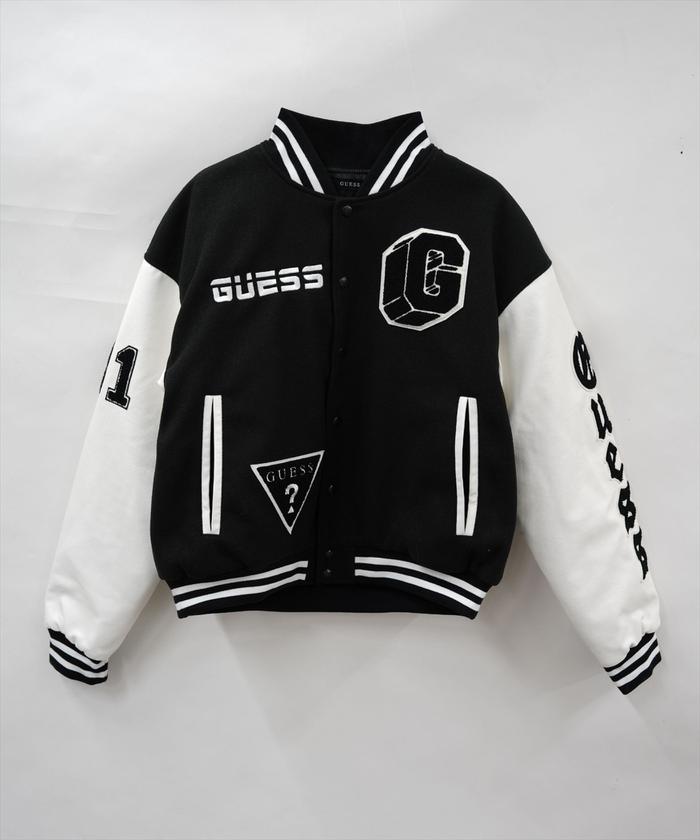 GUESS/ゲス/別注 ワッペンロゴスタジャン(505025655) | エルエイチピー